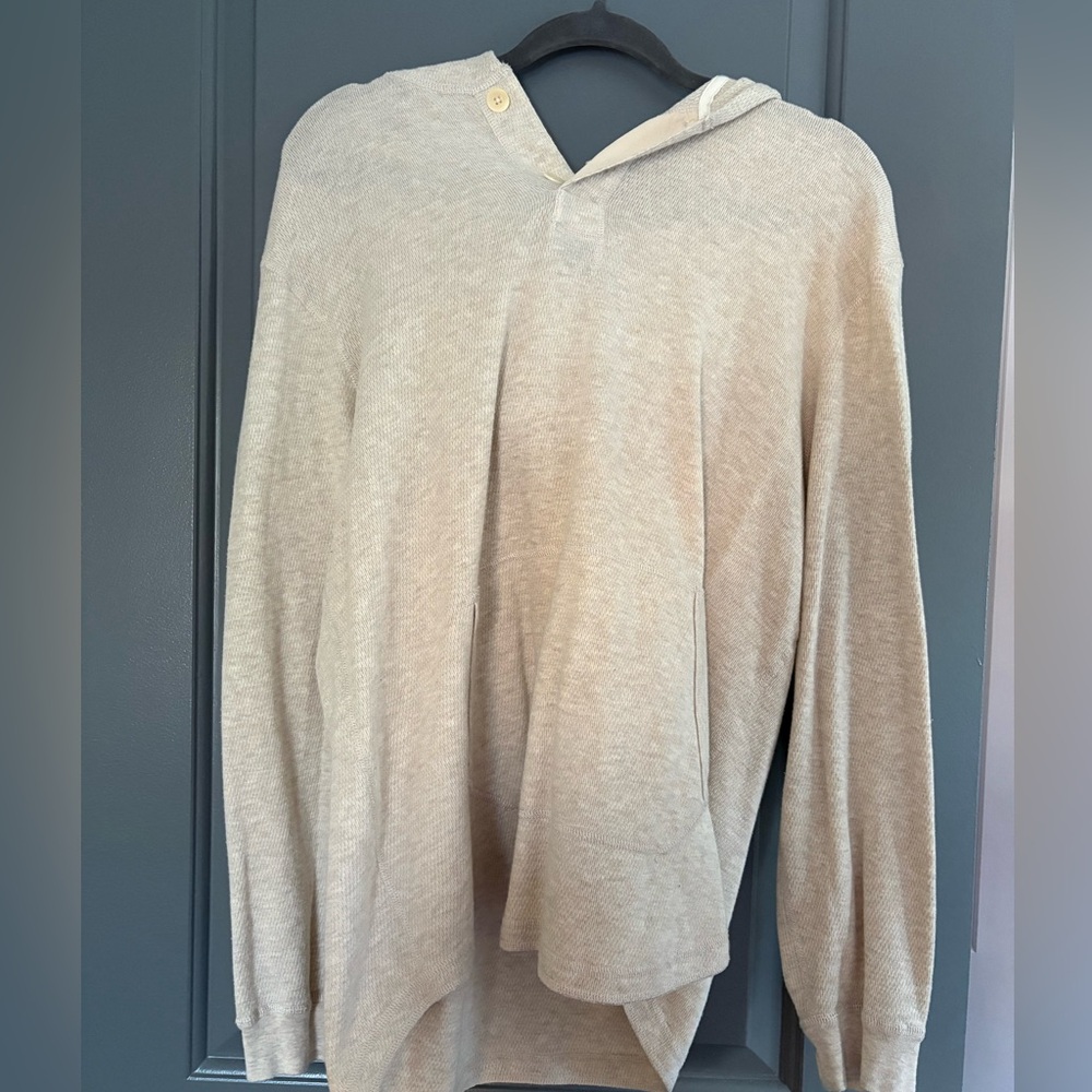 J. Crew Cream Hooded Sweater